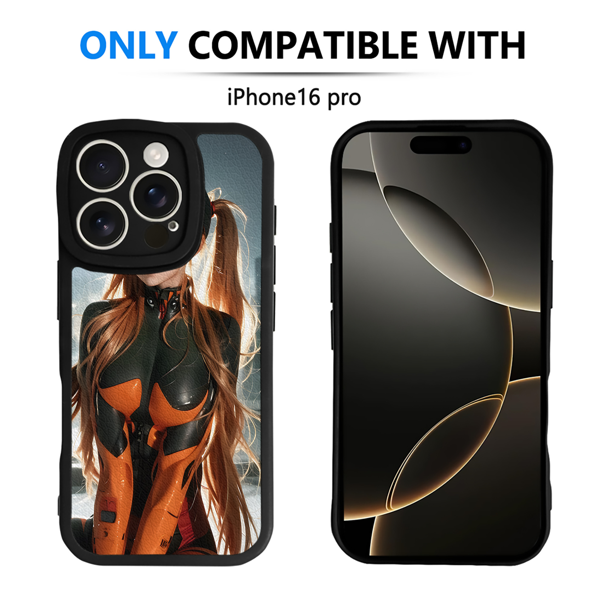 （画像用） EVA 新世紀エヴァンゲリオン 【iPhone 16シリーズ対応】シリコンスマホケース（レザー調） 材質：シリコン